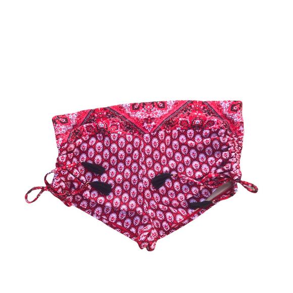 SWIM by Cacique ruche side tie scrunch butt lifter high waisted swimsuit bottom - Picture 1 of 5